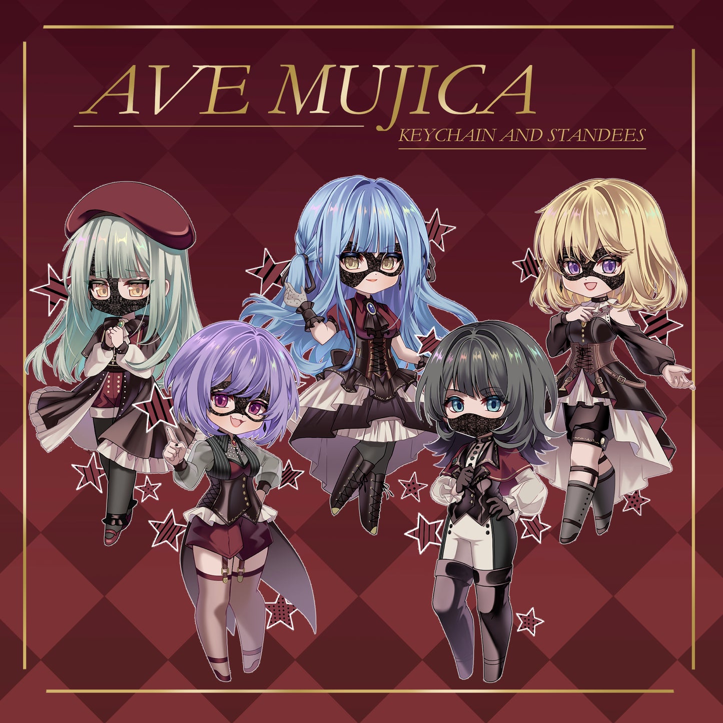 [PRE-ORDER]Ave Mujica Keychains and standees