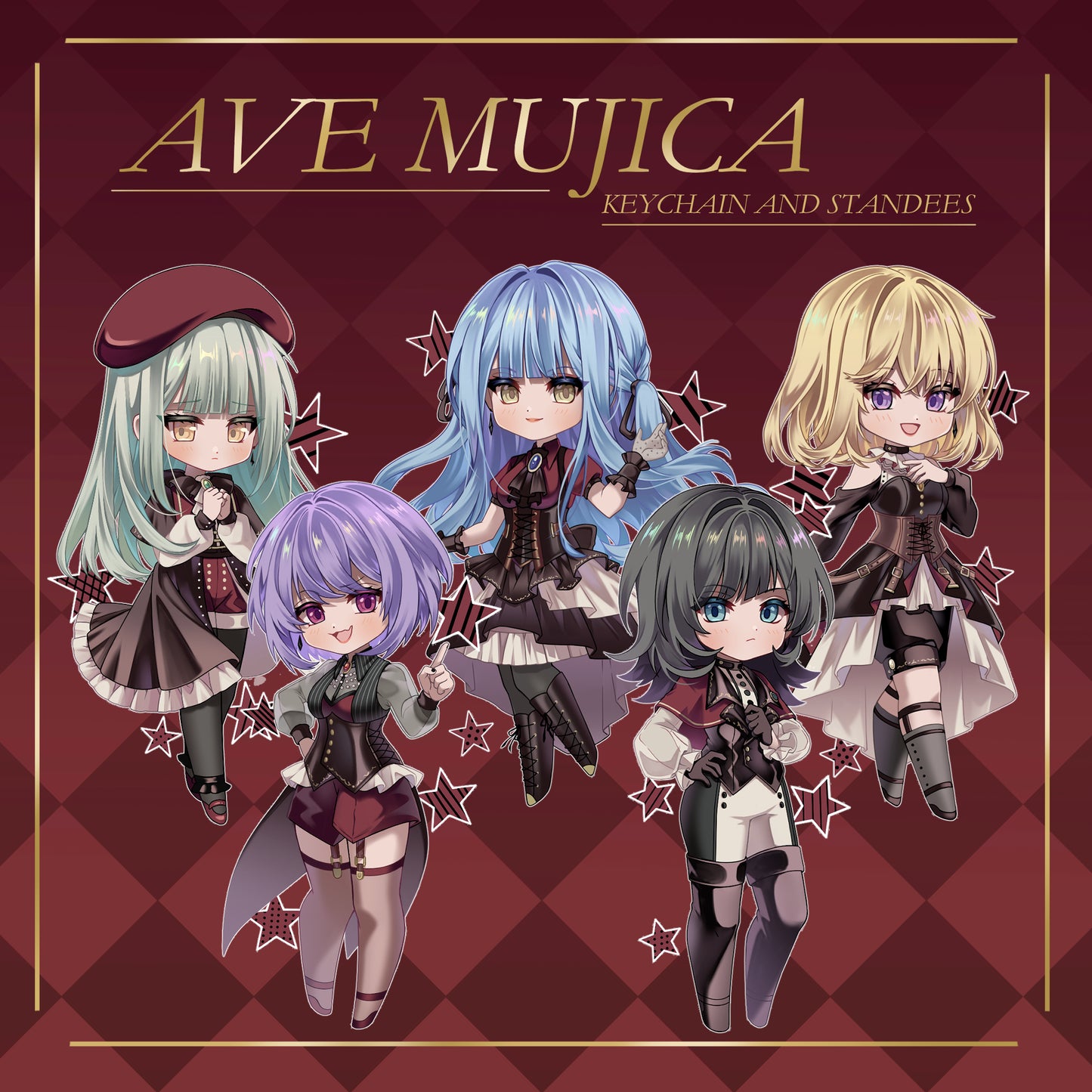 [PRE-ORDER]Ave Mujica Keychains and standees