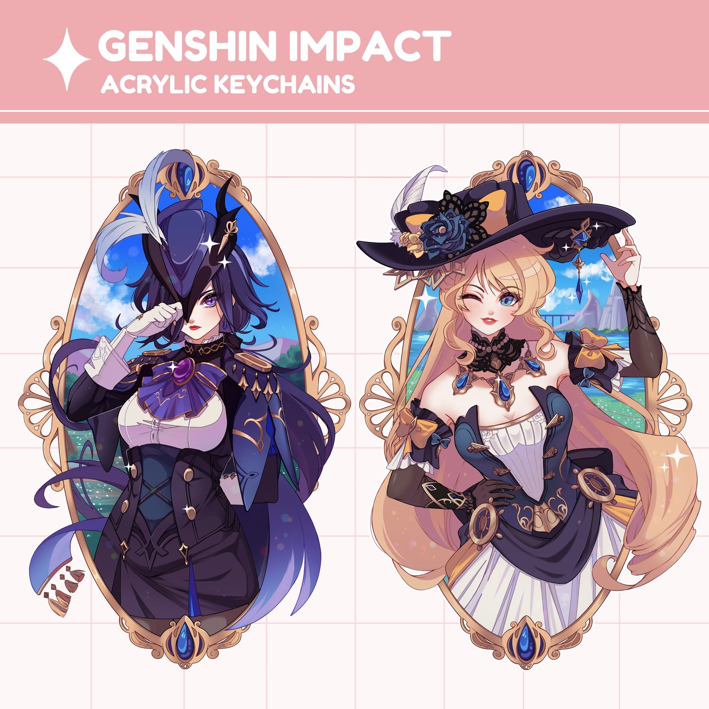 [IN-STOCK] Genshin Impact Clorivia acrylic charms