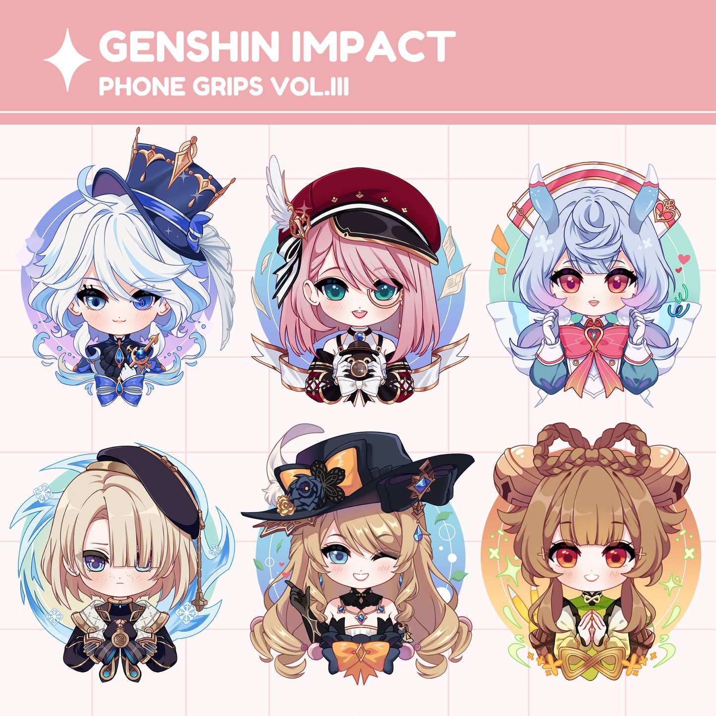 [PRE-ORDER] VOL. III Genshin Impact phone holders