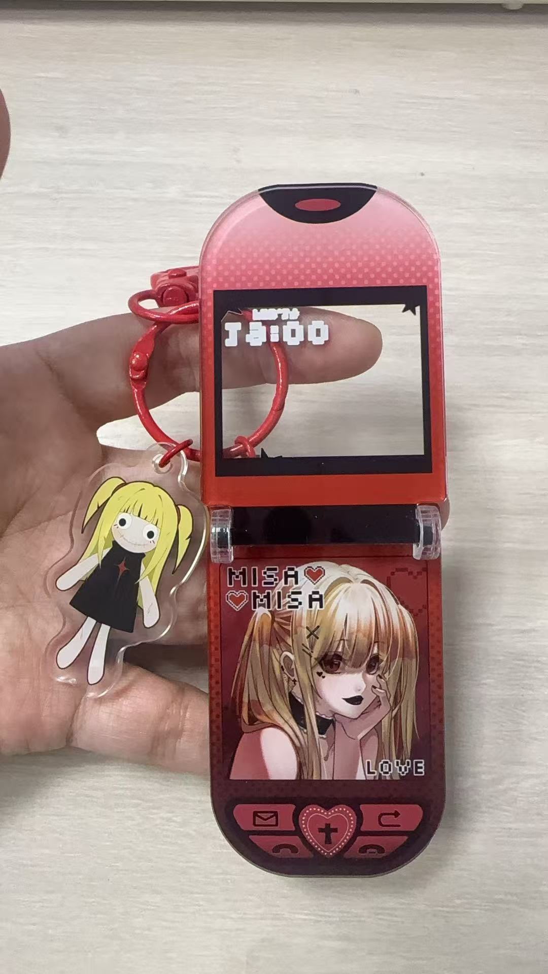 [PRE-ORDER] DEATH NOTE Misa Amane flip-phone keychain
