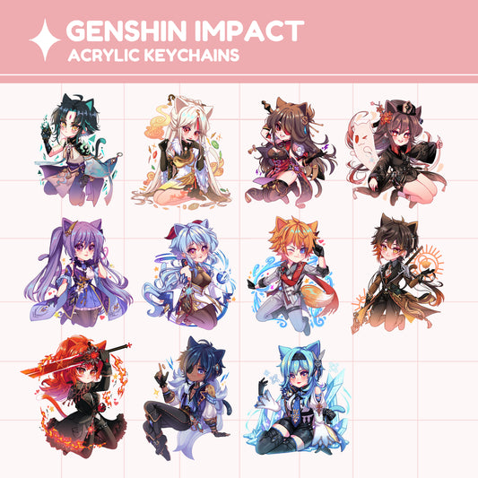 [IN-STOCK] Genshin Impact nekomimi charms