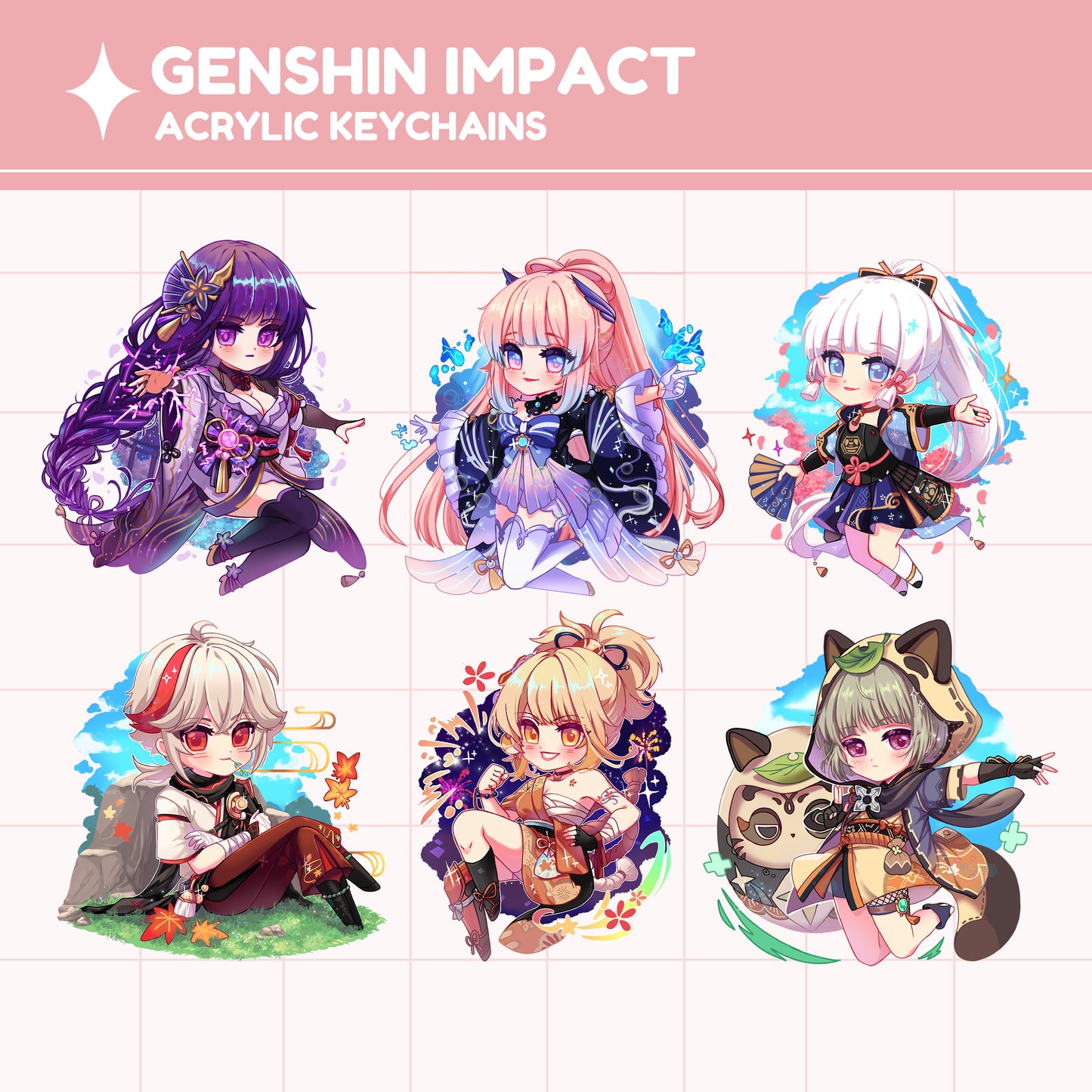 [IN-STOCK] Genshin Impact Inazuma charms