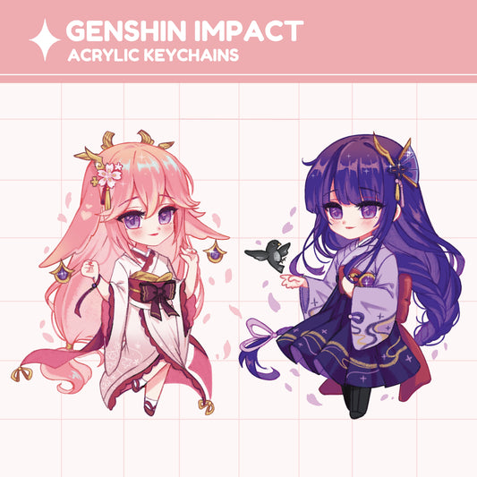 [PRE-ORDER] Genshin Impact Eimiko CHARMS/STANDEES
