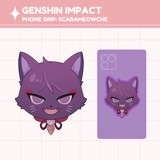 [PRE-ORDER] Genshin Impact scarameowche phone grip