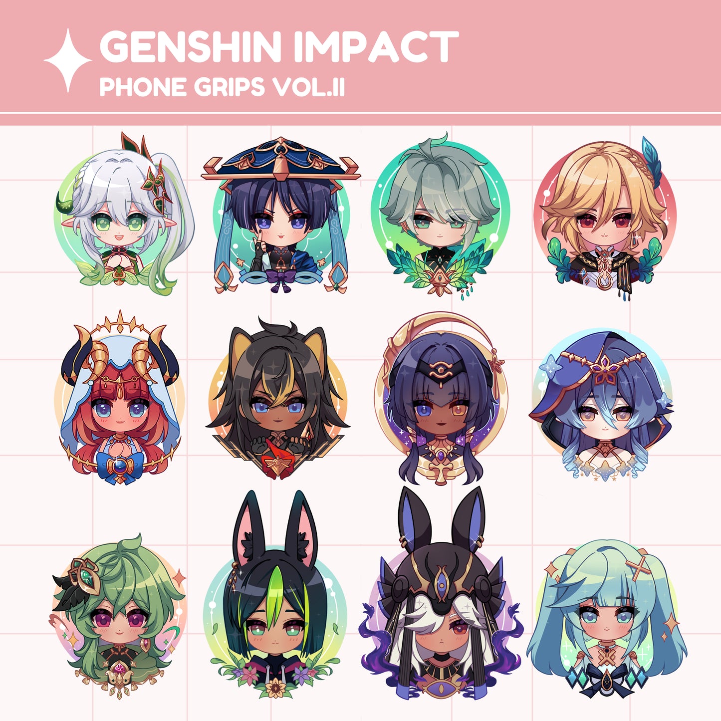 [PRE-ORDER] VOL. II Genshin Impact phone holders